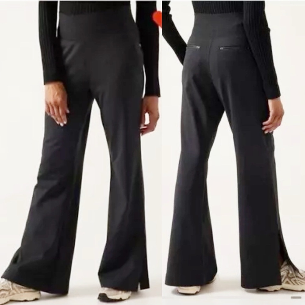 Athleta Black Boot-Cut Flare Pants